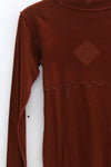 BASERANGE Tiger Cardigan Turtleneck Sweater TOTST-CG-AU23 Burn Pompom